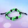 Sold Plastic Neon Green Wrist Band For Men 