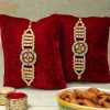 Set Of 2 Moti Diamond Rakhi For Brother