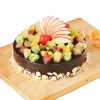 Truffle Cake With Fruit Topping