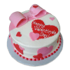 Special Valentines Day Bow Cake