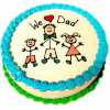 We Love Dad  Cake