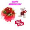 anniversary-roses-cake-teddy-red-roses-bouquet