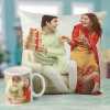 Customised Bhai Dooj Photo Cushion and Mug