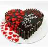 Heart  Waffle Truffle Cake 