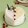 Heart Shape White Forest Cake