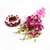 orchids-with-half-kg-black-forest