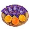 Diary Milk & Diya Basket