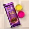 Assorted Holi Gulal with Cadbury Dairy Milk Silk