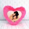 Pink Heart Shape Photo Pillow