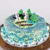 Snowman & Xmas Tree Chocolate Cake